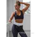 Vrouwen ademende gym leggings fitness workout yoga set